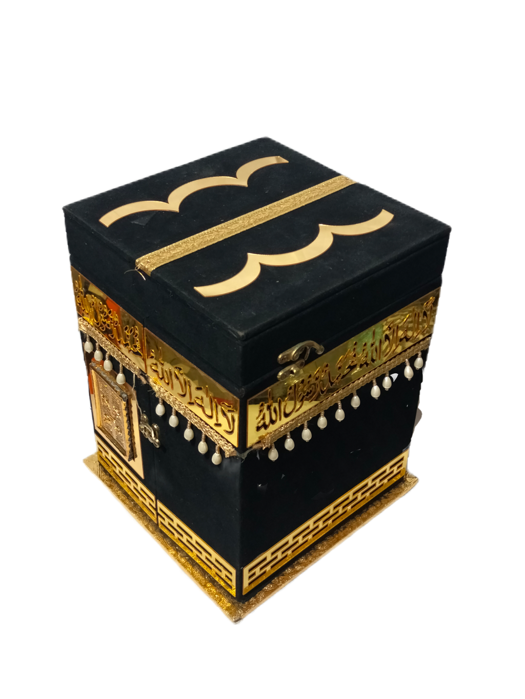 Premium Kaaba Design Rehal for Quran Reading”AL WAHIDI