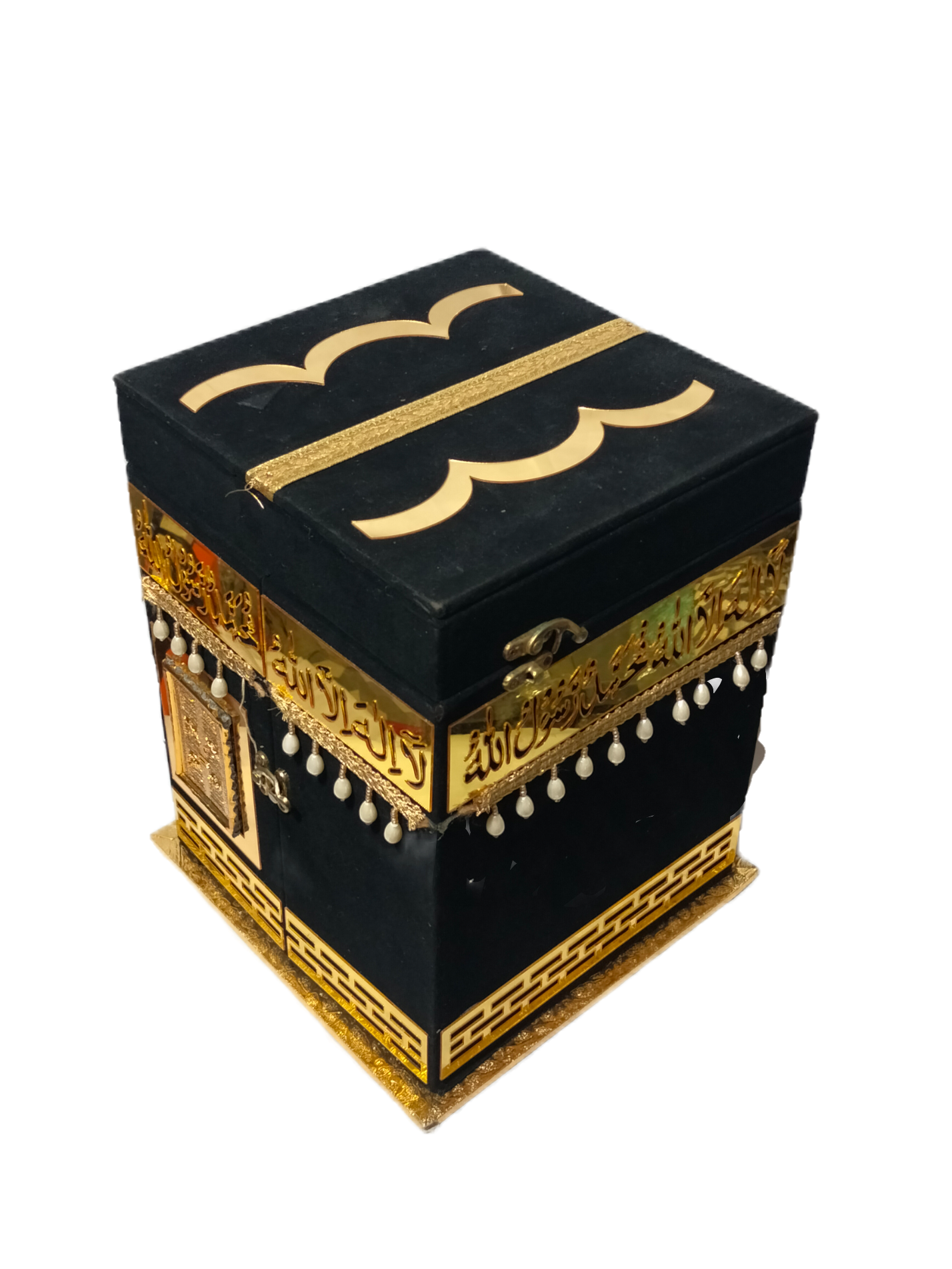 Premium Kaaba Design Rehal for Quran Reading”AL WAHIDI