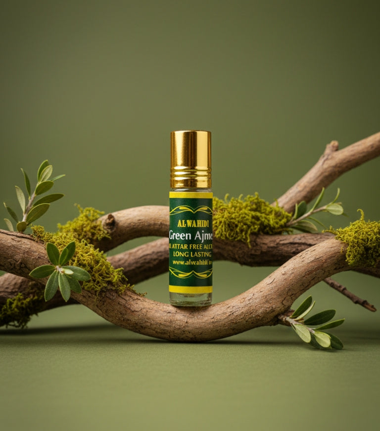 AL WAHIDI – Green Ajmeri Attar (Alcohol-Free, Long Lasting)