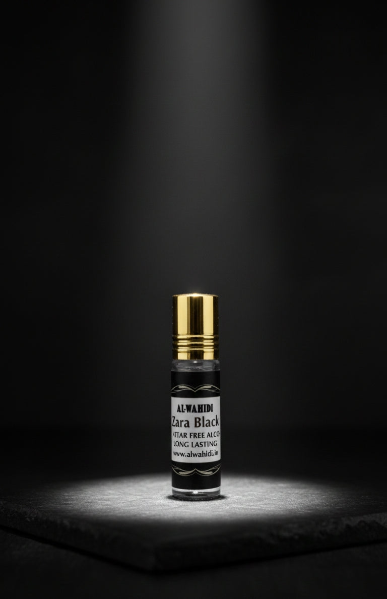 AL WAHIDI Zara Black Attar – Long Lasting Alcohol-Free Perfume