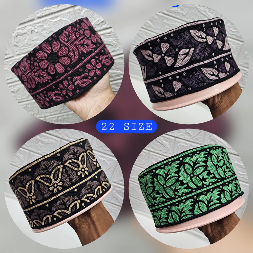 AL WAHIDI Omaani Prayer Topi – Lightweight & Comfortable