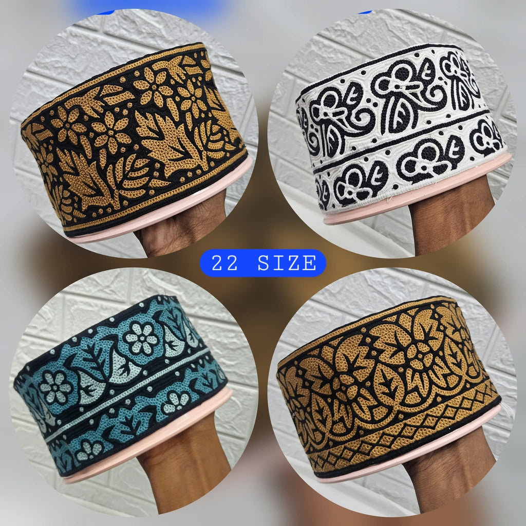 AL WAHIDI Omaani Prayer Topi – Lightweight & Comfortable