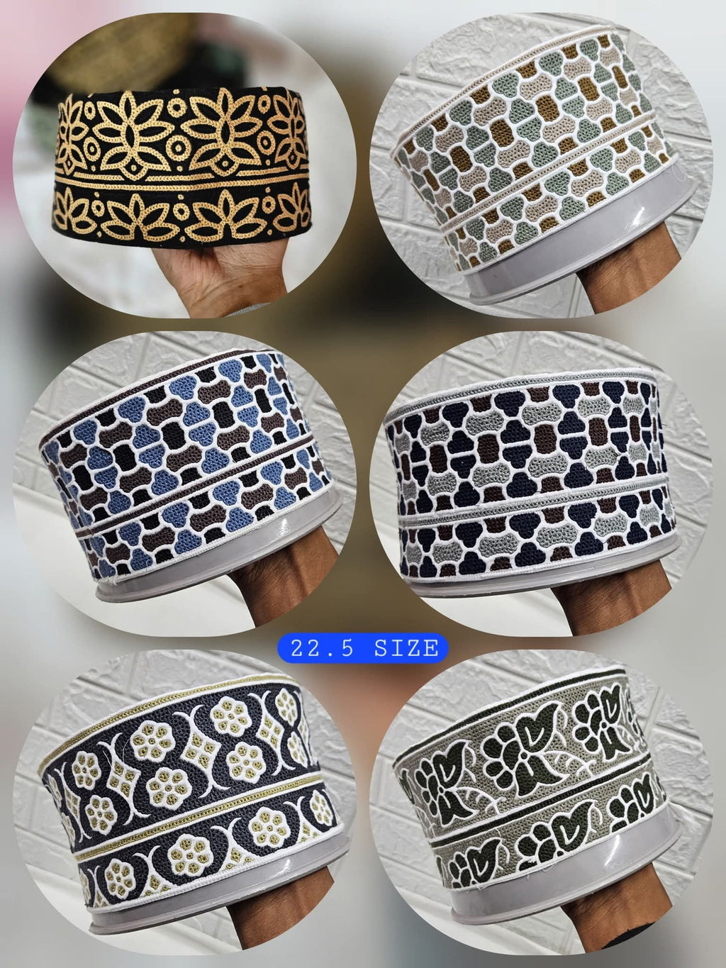 AL WAHIDI Omaani Prayer Topi – Lightweight & Comfortable