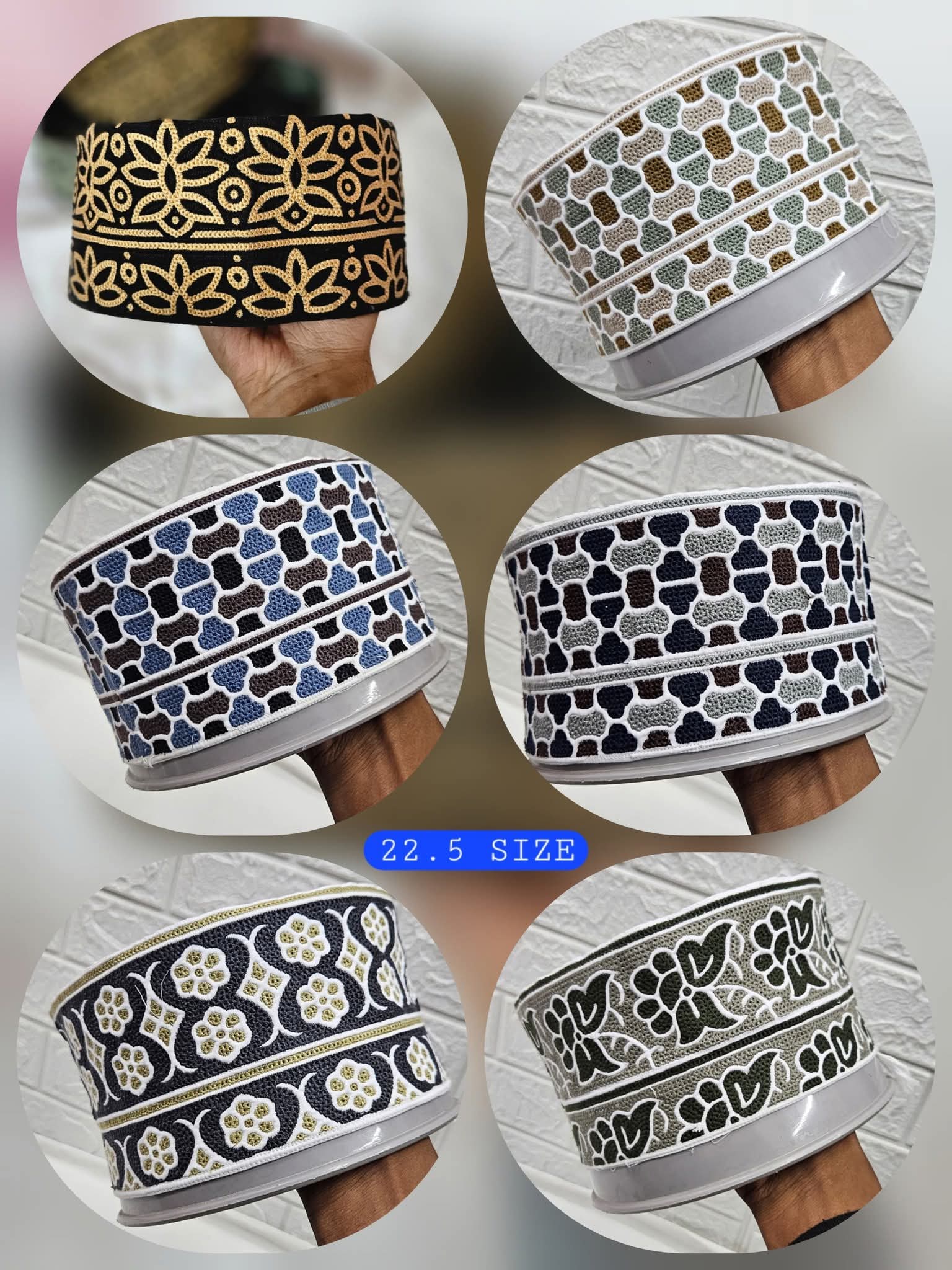 AL WAHIDI Omaani Prayer Topi – Lightweight & Comfortable