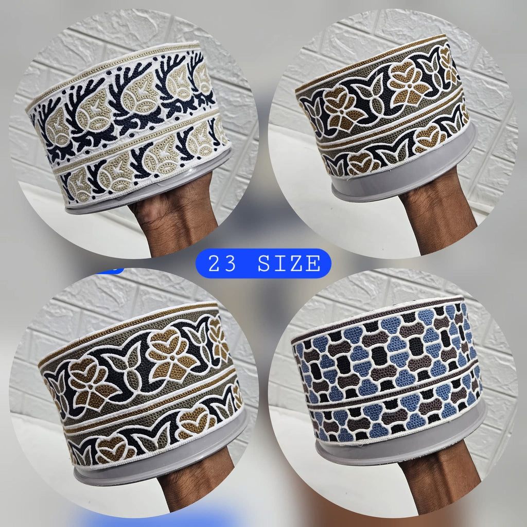 AL WAHIDI Omaani Prayer Topi – Lightweight & Comfortable