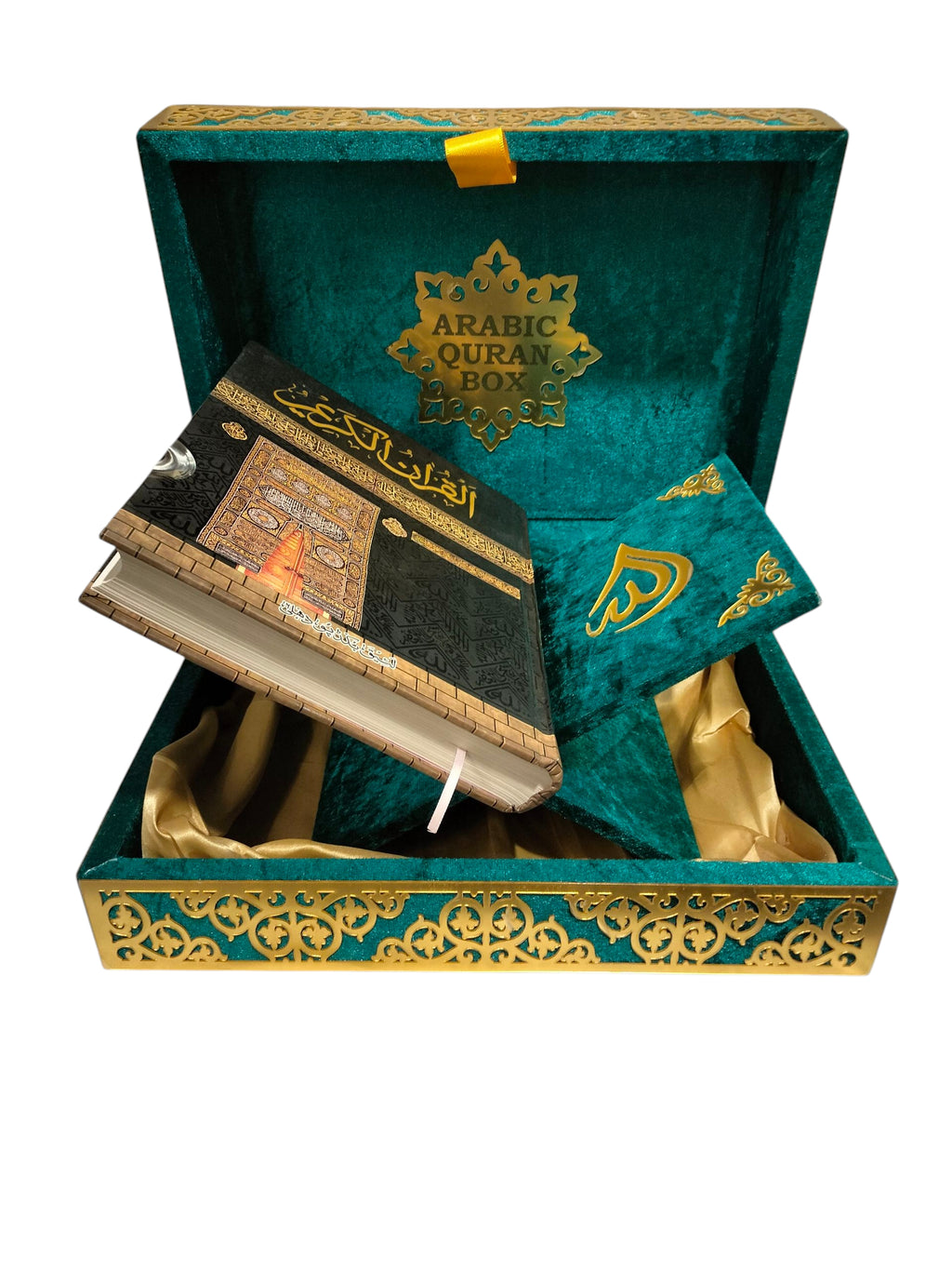 AL WAHIDI Premium Rahel Quran Gift Set – Velvet Decorative Box