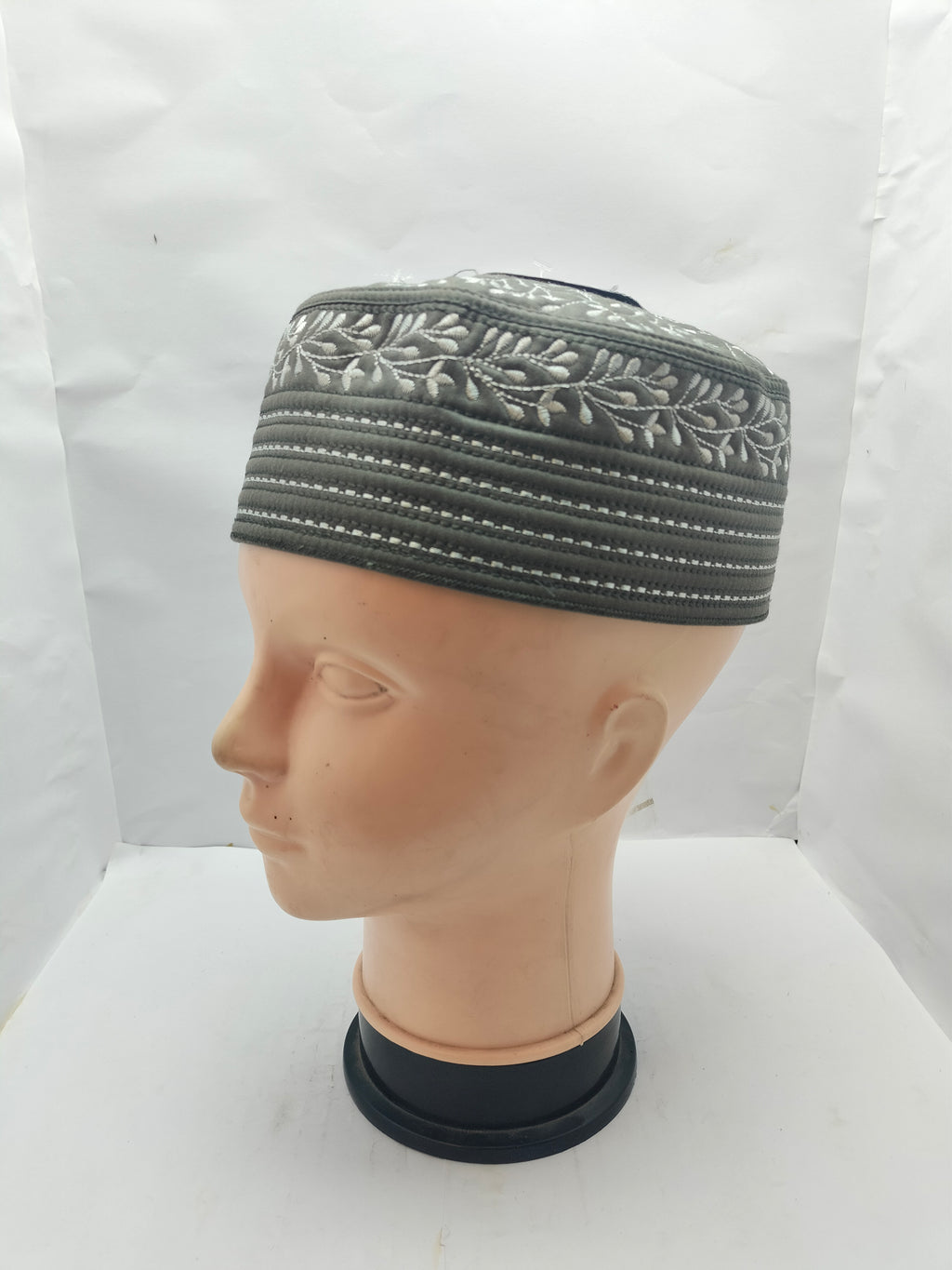 AL WAHIDI Classic Grey Muslim Prayer Cap