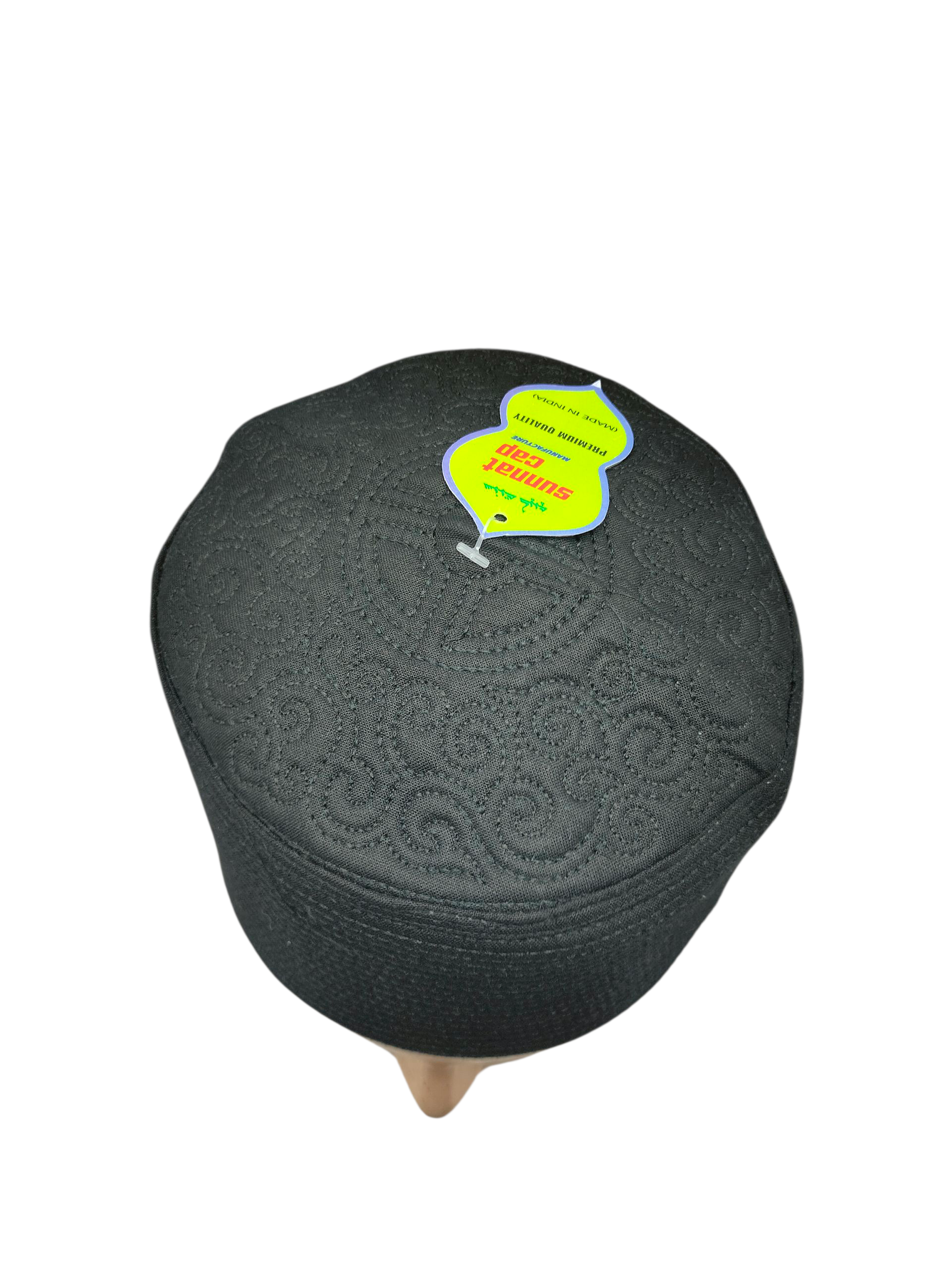 Premium Black Islamic Cap – SUNNAT CAP | AL WAHIDI